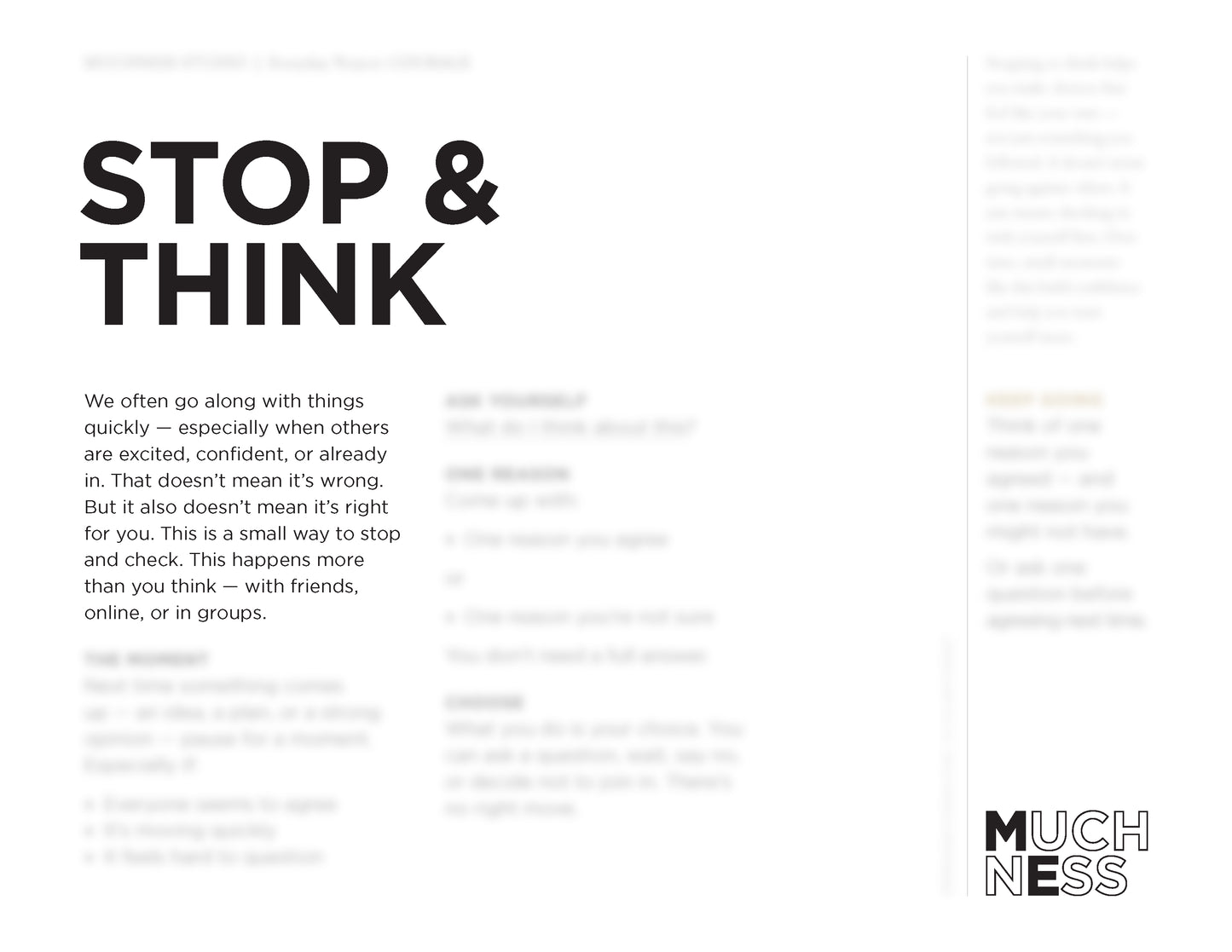 Stop And Think