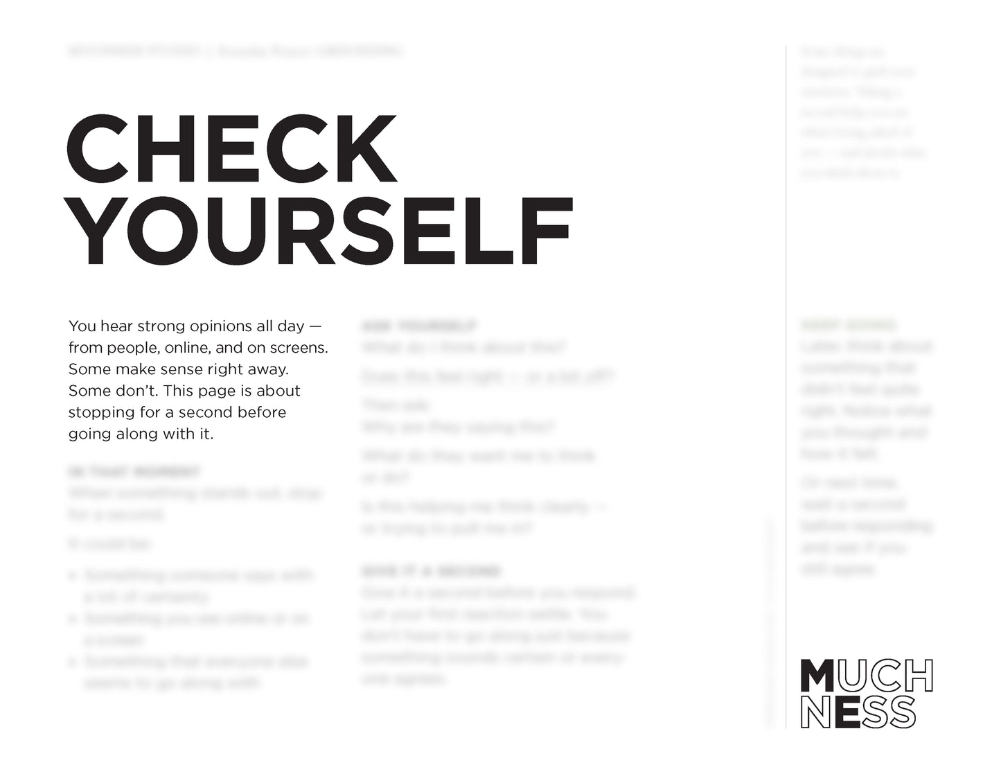 Check Yourself