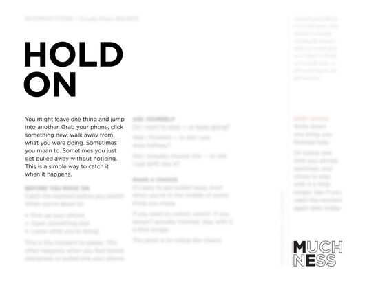 Hold On