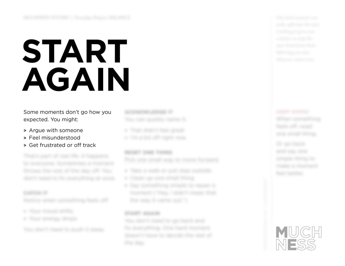 Start Again